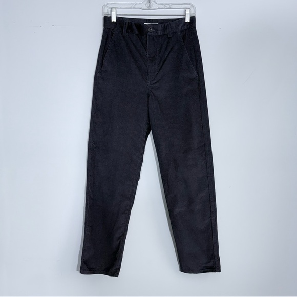 NWT COS Straight Leg Fit Corduroy Chinos Pants Navy Blue US 2 High Rise Classic - Picture 9 of 16